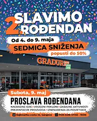 Gradur katalog akcija – sniženja do 50% rođendanska sedmica 04–09.05.2026 Sarajevo